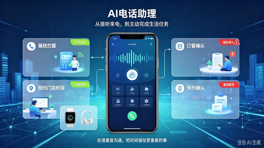 AI电话助理接话全流程!这波操作真的太香了✨:今日头条原视频真实封面